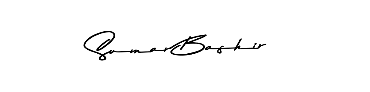 Sumar Bashir stylish signature style. Best Handwritten Sign (Asem Kandis PERSONAL USE) for my name. Handwritten Signature Collection Ideas for my name Sumar Bashir. Sumar Bashir signature style 9 images and pictures png