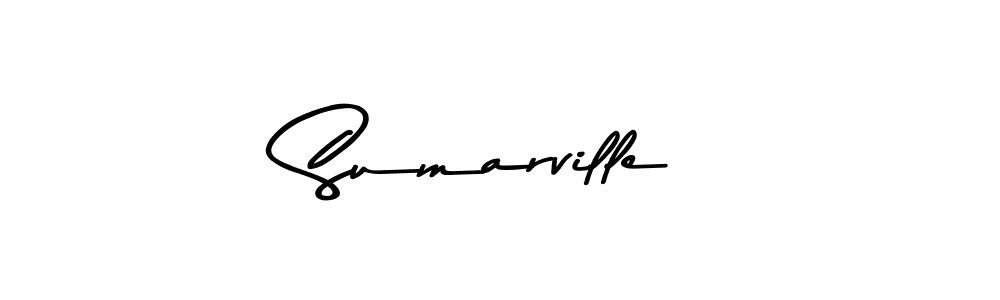 You should practise on your own different ways (Asem Kandis PERSONAL USE) to write your name (Sumarville) in signature. don't let someone else do it for you. Sumarville signature style 9 images and pictures png