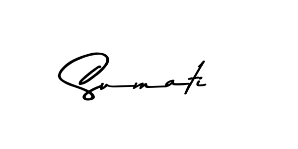 Design your own signature with our free online signature maker. With this signature software, you can create a handwritten (Asem Kandis PERSONAL USE) signature for name Sumati. Sumati signature style 9 images and pictures png