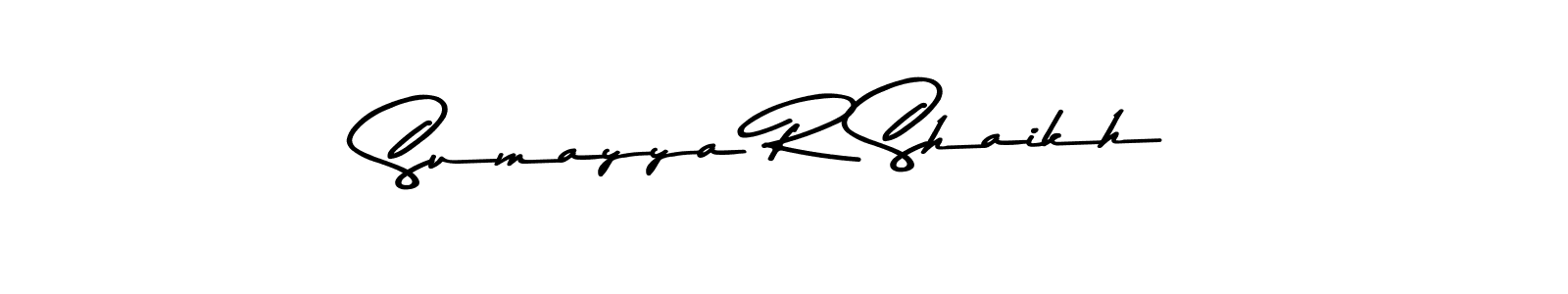 Use a signature maker to create a handwritten signature online. With this signature software, you can design (Asem Kandis PERSONAL USE) your own signature for name Sumayya R Shaikh. Sumayya R Shaikh signature style 9 images and pictures png