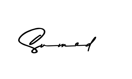 Design your own signature with our free online signature maker. With this signature software, you can create a handwritten (Asem Kandis PERSONAL USE) signature for name Sumed. Sumed signature style 9 images and pictures png