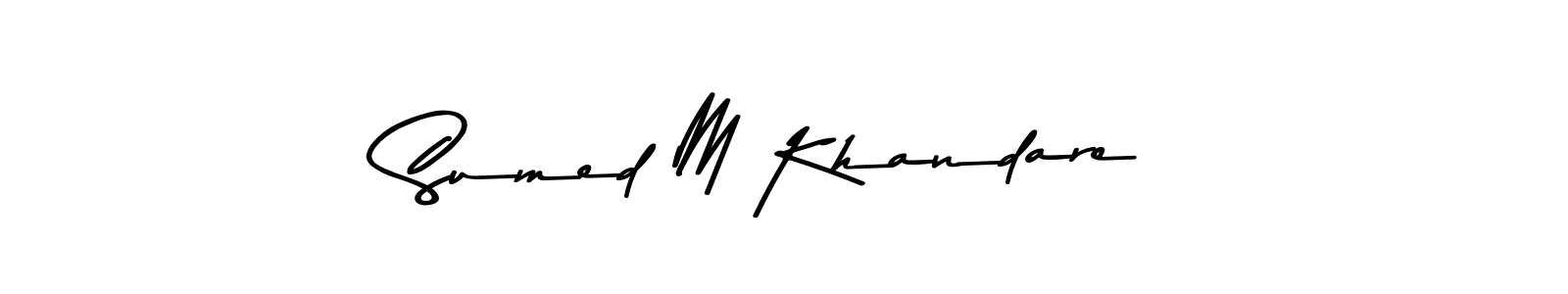 Check out images of Autograph of Sumed M Khandare name. Actor Sumed M Khandare Signature Style. Asem Kandis PERSONAL USE is a professional sign style online. Sumed M Khandare signature style 9 images and pictures png