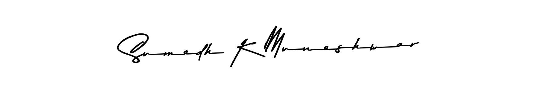 Similarly Asem Kandis PERSONAL USE is the best handwritten signature design. Signature creator online .You can use it as an online autograph creator for name Sumedh K Muneshwar. Sumedh K Muneshwar signature style 9 images and pictures png