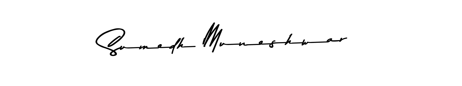 You should practise on your own different ways (Asem Kandis PERSONAL USE) to write your name (Sumedh Muneshwar) in signature. don't let someone else do it for you. Sumedh Muneshwar signature style 9 images and pictures png