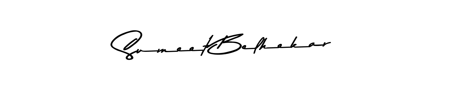 The best way (Asem Kandis PERSONAL USE) to make a short signature is to pick only two or three words in your name. The name Sumeet Belhekar include a total of six letters. For converting this name. Sumeet Belhekar signature style 9 images and pictures png
