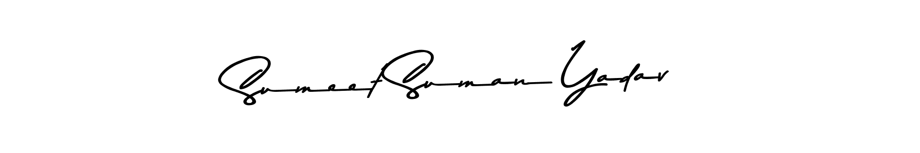 You should practise on your own different ways (Asem Kandis PERSONAL USE) to write your name (Sumeet Suman Yadav) in signature. don't let someone else do it for you. Sumeet Suman Yadav signature style 9 images and pictures png