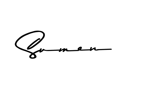 Make a beautiful signature design for name Sumen. Use this online signature maker to create a handwritten signature for free. Sumen signature style 9 images and pictures png