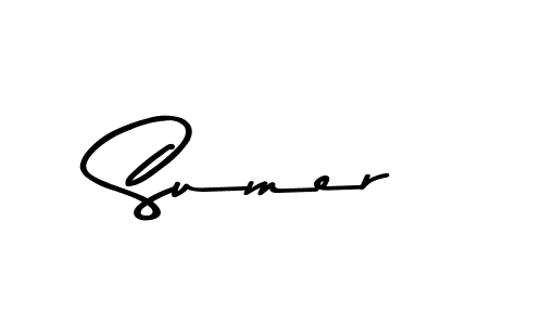 Use a signature maker to create a handwritten signature online. With this signature software, you can design (Asem Kandis PERSONAL USE) your own signature for name Sumer. Sumer signature style 9 images and pictures png