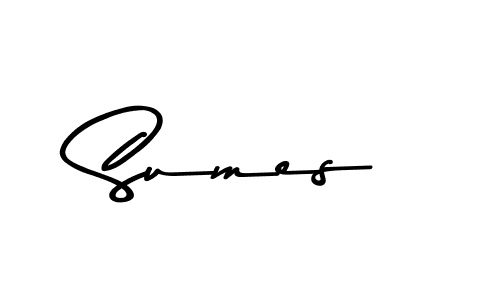 Use a signature maker to create a handwritten signature online. With this signature software, you can design (Asem Kandis PERSONAL USE) your own signature for name Sumes. Sumes signature style 9 images and pictures png
