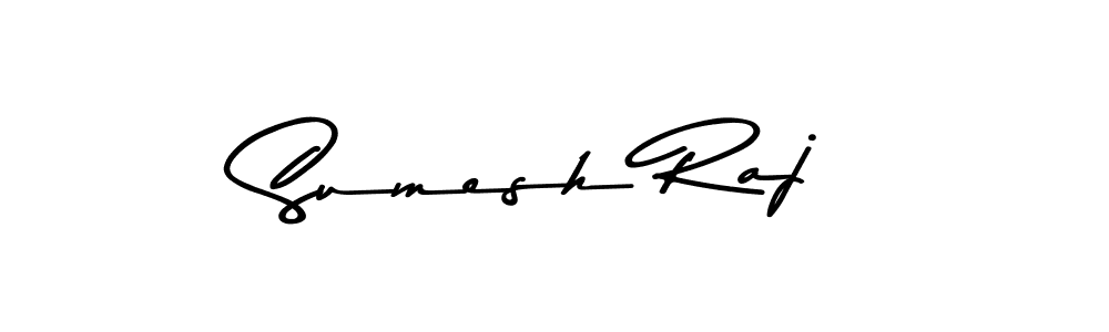 This is the best signature style for the Sumesh Raj name. Also you like these signature font (Asem Kandis PERSONAL USE). Mix name signature. Sumesh Raj signature style 9 images and pictures png