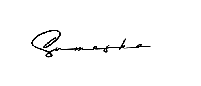 Use a signature maker to create a handwritten signature online. With this signature software, you can design (Asem Kandis PERSONAL USE) your own signature for name Sumesha. Sumesha signature style 9 images and pictures png