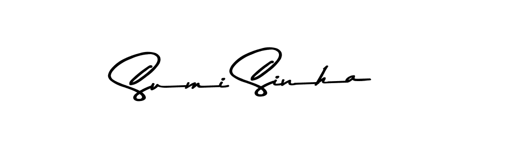 Make a beautiful signature design for name Sumi Sinha. With this signature (Asem Kandis PERSONAL USE) style, you can create a handwritten signature for free. Sumi Sinha signature style 9 images and pictures png