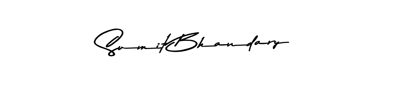 Use a signature maker to create a handwritten signature online. With this signature software, you can design (Asem Kandis PERSONAL USE) your own signature for name Sumit Bhandary. Sumit Bhandary signature style 9 images and pictures png