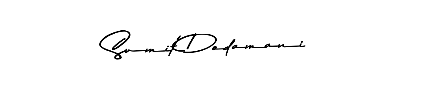 Create a beautiful signature design for name Sumit Dodamani. With this signature (Asem Kandis PERSONAL USE) fonts, you can make a handwritten signature for free. Sumit Dodamani signature style 9 images and pictures png