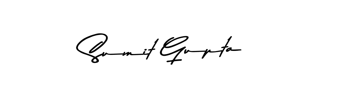 How to make Sumit Gupta name signature. Use Asem Kandis PERSONAL USE style for creating short signs online. This is the latest handwritten sign. Sumit Gupta signature style 9 images and pictures png