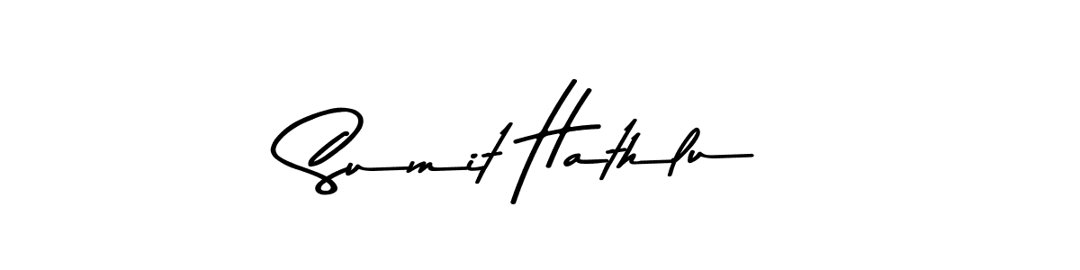 Use a signature maker to create a handwritten signature online. With this signature software, you can design (Asem Kandis PERSONAL USE) your own signature for name Sumit Hathlu. Sumit Hathlu signature style 9 images and pictures png