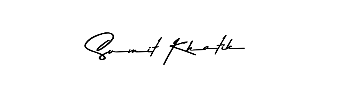 It looks lik you need a new signature style for name Sumit Khatik. Design unique handwritten (Asem Kandis PERSONAL USE) signature with our free signature maker in just a few clicks. Sumit Khatik signature style 9 images and pictures png