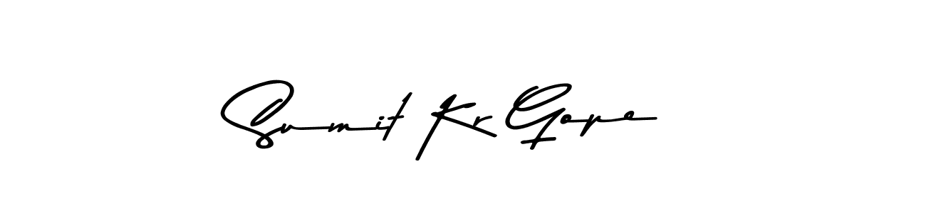 Also You can easily find your signature by using the search form. We will create Sumit Kr Gope name handwritten signature images for you free of cost using Asem Kandis PERSONAL USE sign style. Sumit Kr Gope signature style 9 images and pictures png