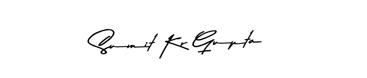 Use a signature maker to create a handwritten signature online. With this signature software, you can design (Asem Kandis PERSONAL USE) your own signature for name Sumit Kr Gupta. Sumit Kr Gupta signature style 9 images and pictures png