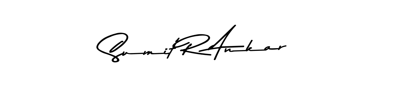 How to make Sumit R Ankar name signature. Use Asem Kandis PERSONAL USE style for creating short signs online. This is the latest handwritten sign. Sumit R Ankar signature style 9 images and pictures png