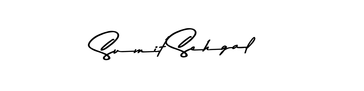 How to make Sumit Sehgal name signature. Use Asem Kandis PERSONAL USE style for creating short signs online. This is the latest handwritten sign. Sumit Sehgal signature style 9 images and pictures png