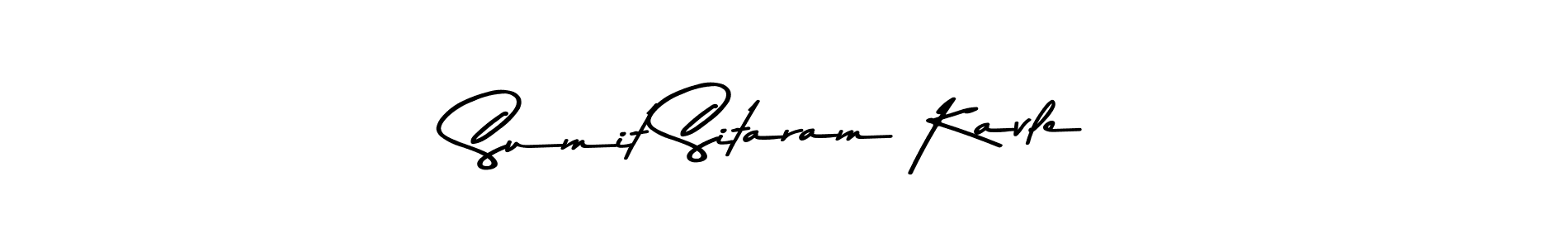 How to make Sumit Sitaram Kavle name signature. Use Asem Kandis PERSONAL USE style for creating short signs online. This is the latest handwritten sign. Sumit Sitaram Kavle signature style 9 images and pictures png