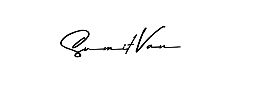Create a beautiful signature design for name Sumit Van. With this signature (Asem Kandis PERSONAL USE) fonts, you can make a handwritten signature for free. Sumit Van signature style 9 images and pictures png