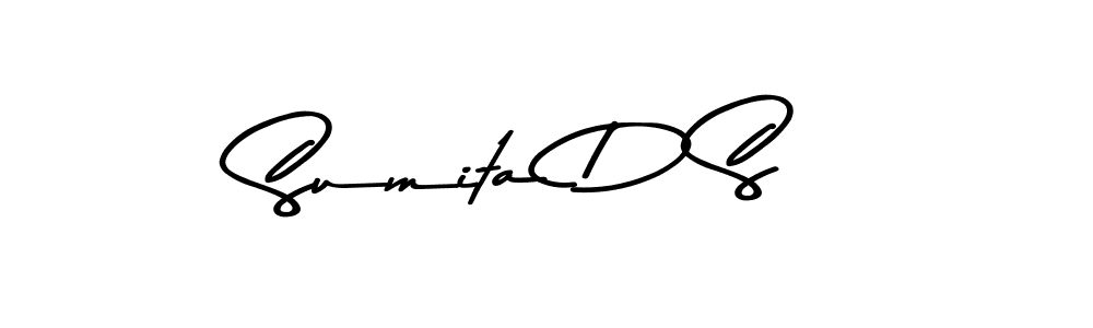 Use a signature maker to create a handwritten signature online. With this signature software, you can design (Asem Kandis PERSONAL USE) your own signature for name Sumita D S. Sumita D S signature style 9 images and pictures png