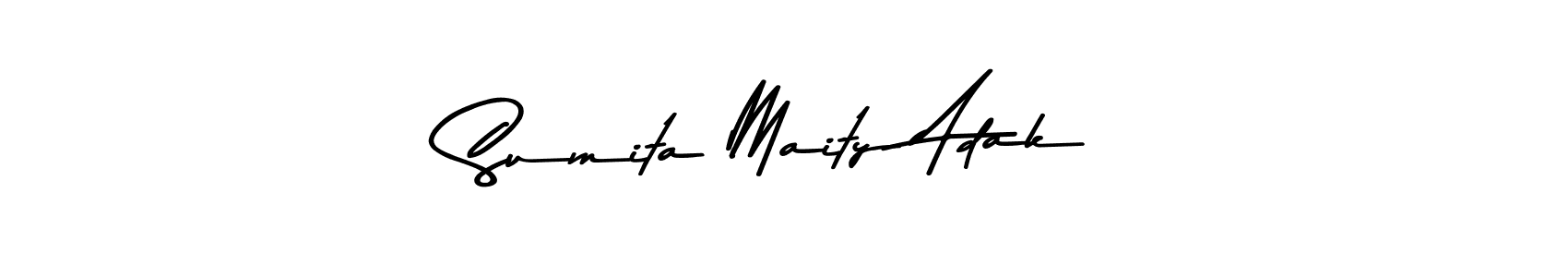 Sumita Maity Adak stylish signature style. Best Handwritten Sign (Asem Kandis PERSONAL USE) for my name. Handwritten Signature Collection Ideas for my name Sumita Maity Adak. Sumita Maity Adak signature style 9 images and pictures png