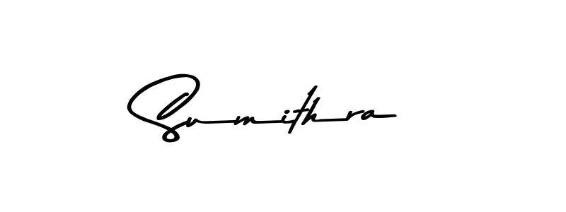 How to make Sumithra name signature. Use Asem Kandis PERSONAL USE style for creating short signs online. This is the latest handwritten sign. Sumithra signature style 9 images and pictures png