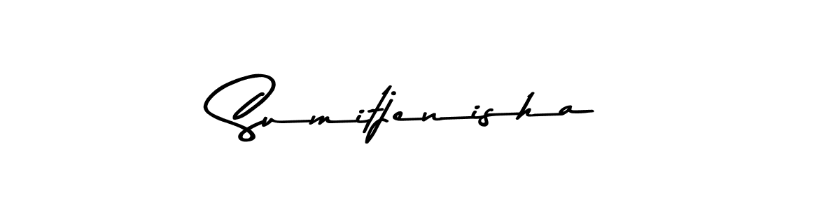 Asem Kandis PERSONAL USE is a professional signature style that is perfect for those who want to add a touch of class to their signature. It is also a great choice for those who want to make their signature more unique. Get Sumitjenisha name to fancy signature for free. Sumitjenisha signature style 9 images and pictures png