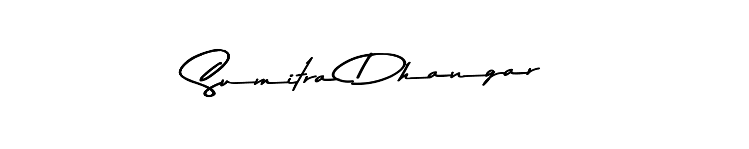 The best way (Asem Kandis PERSONAL USE) to make a short signature is to pick only two or three words in your name. The name Sumitra Dhangar include a total of six letters. For converting this name. Sumitra Dhangar signature style 9 images and pictures png