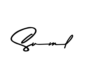 Design your own signature with our free online signature maker. With this signature software, you can create a handwritten (Asem Kandis PERSONAL USE) signature for name Suml. Suml signature style 9 images and pictures png