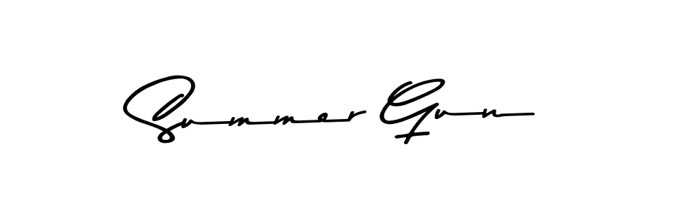 if you are searching for the best signature style for your name Summer Gun. so please give up your signature search. here we have designed multiple signature styles  using Asem Kandis PERSONAL USE. Summer Gun signature style 9 images and pictures png