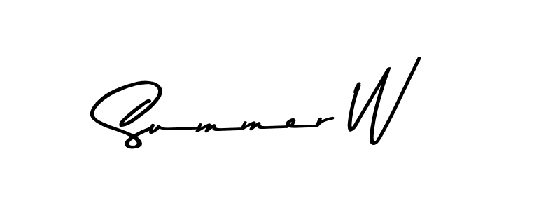 Use a signature maker to create a handwritten signature online. With this signature software, you can design (Asem Kandis PERSONAL USE) your own signature for name Summer W. Summer W signature style 9 images and pictures png