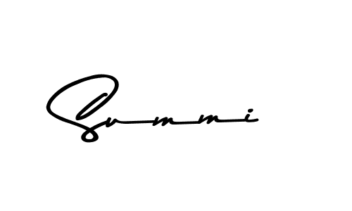 Design your own signature with our free online signature maker. With this signature software, you can create a handwritten (Asem Kandis PERSONAL USE) signature for name Summi. Summi signature style 9 images and pictures png