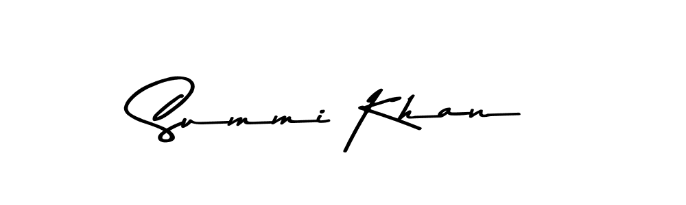 Use a signature maker to create a handwritten signature online. With this signature software, you can design (Asem Kandis PERSONAL USE) your own signature for name Summi Khan. Summi Khan signature style 9 images and pictures png
