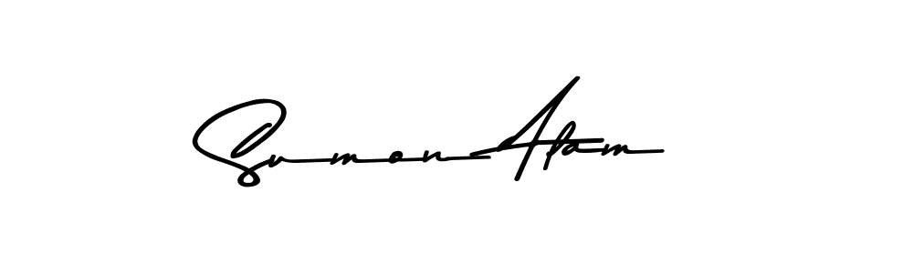 Asem Kandis PERSONAL USE is a professional signature style that is perfect for those who want to add a touch of class to their signature. It is also a great choice for those who want to make their signature more unique. Get Sumon Alam name to fancy signature for free. Sumon Alam signature style 9 images and pictures png