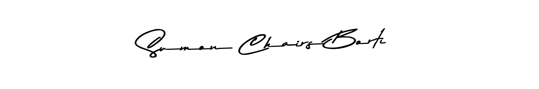 This is the best signature style for the Sumon Chairs Borti name. Also you like these signature font (Asem Kandis PERSONAL USE). Mix name signature. Sumon Chairs Borti signature style 9 images and pictures png