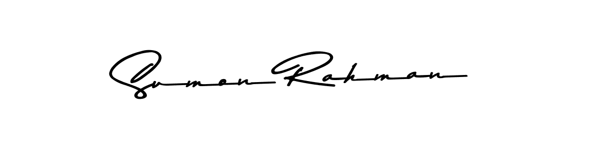 The best way (Asem Kandis PERSONAL USE) to make a short signature is to pick only two or three words in your name. The name Sumon Rahman include a total of six letters. For converting this name. Sumon Rahman signature style 9 images and pictures png