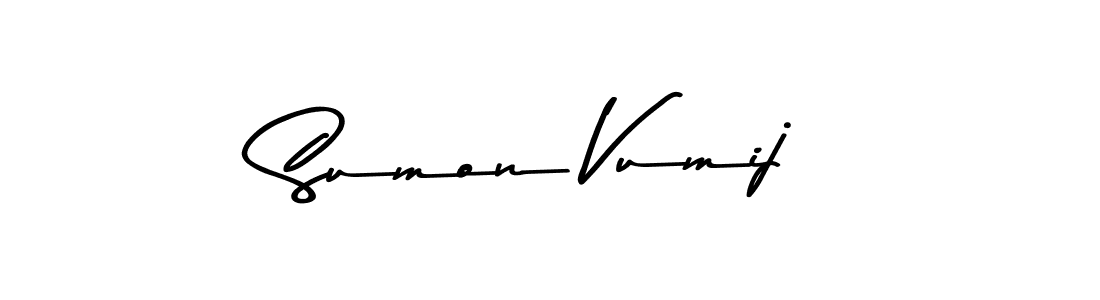 Asem Kandis PERSONAL USE is a professional signature style that is perfect for those who want to add a touch of class to their signature. It is also a great choice for those who want to make their signature more unique. Get Sumon Vumij name to fancy signature for free. Sumon Vumij signature style 9 images and pictures png