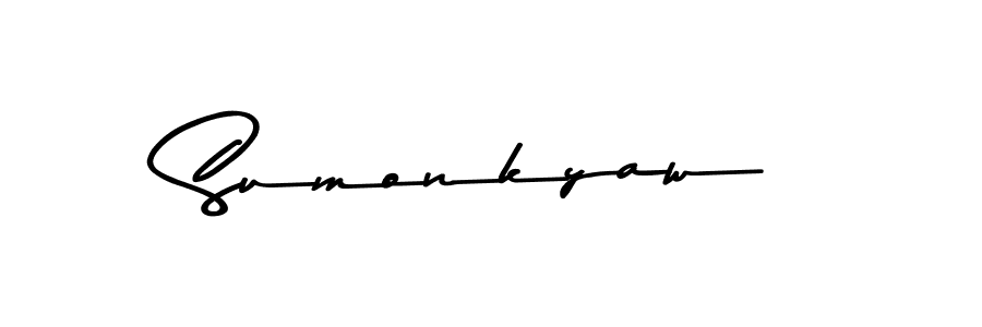 Make a beautiful signature design for name Sumonkyaw. Use this online signature maker to create a handwritten signature for free. Sumonkyaw signature style 9 images and pictures png