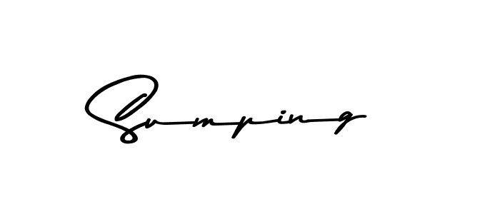 How to make Sumping signature? Asem Kandis PERSONAL USE is a professional autograph style. Create handwritten signature for Sumping name. Sumping signature style 9 images and pictures png