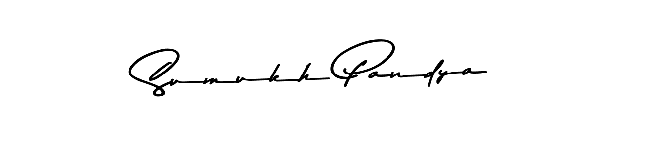 Sumukh Pandya stylish signature style. Best Handwritten Sign (Asem Kandis PERSONAL USE) for my name. Handwritten Signature Collection Ideas for my name Sumukh Pandya. Sumukh Pandya signature style 9 images and pictures png