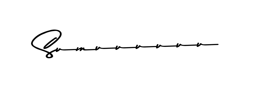 How to make Sumuuuuuu name signature. Use Asem Kandis PERSONAL USE style for creating short signs online. This is the latest handwritten sign. Sumuuuuuu signature style 9 images and pictures png