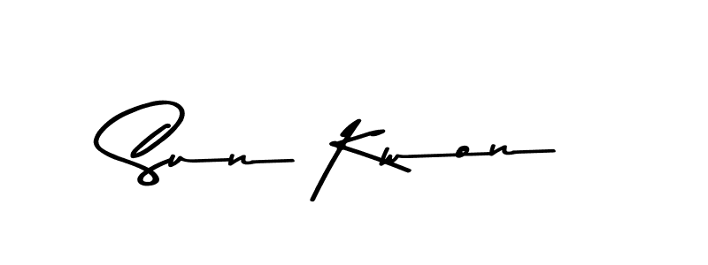 Make a beautiful signature design for name Sun Kwon. With this signature (Asem Kandis PERSONAL USE) style, you can create a handwritten signature for free. Sun Kwon signature style 9 images and pictures png