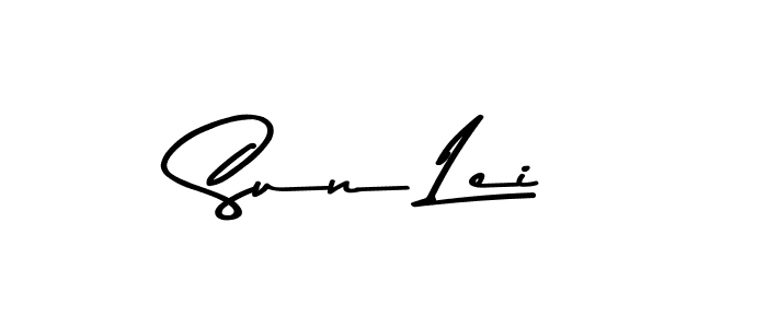 How to make Sun Lei signature? Asem Kandis PERSONAL USE is a professional autograph style. Create handwritten signature for Sun Lei name. Sun Lei signature style 9 images and pictures png