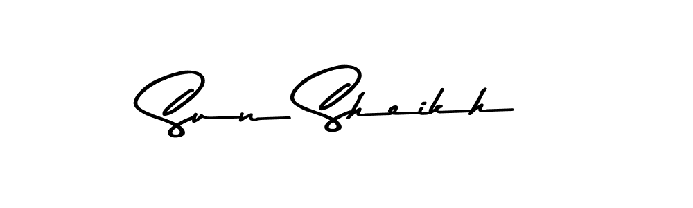 This is the best signature style for the Sun Sheikh name. Also you like these signature font (Asem Kandis PERSONAL USE). Mix name signature. Sun Sheikh signature style 9 images and pictures png