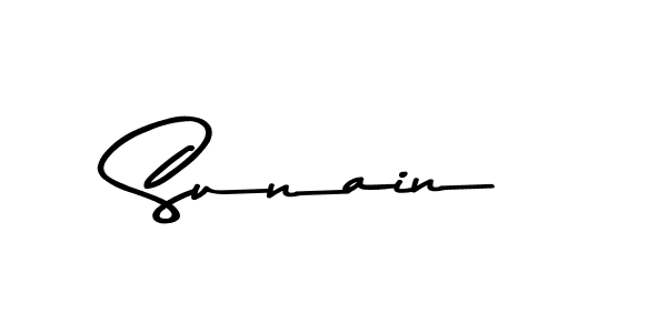 Design your own signature with our free online signature maker. With this signature software, you can create a handwritten (Asem Kandis PERSONAL USE) signature for name Sunain. Sunain signature style 9 images and pictures png