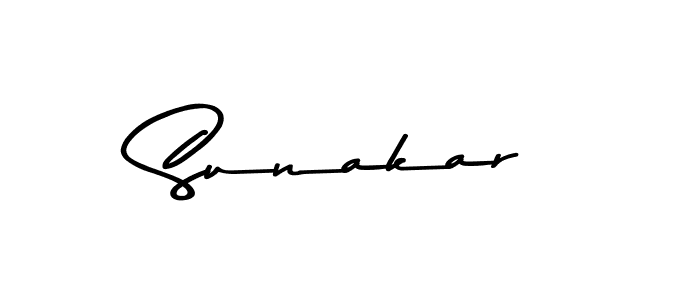 How to make Sunakar name signature. Use Asem Kandis PERSONAL USE style for creating short signs online. This is the latest handwritten sign. Sunakar signature style 9 images and pictures png